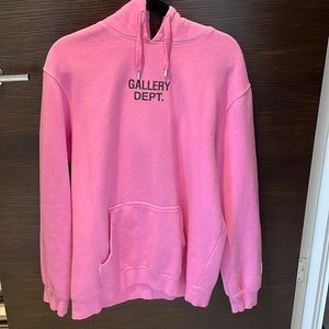 Gallery Dept Centered Logo Hoodie - Pink (Authentic)